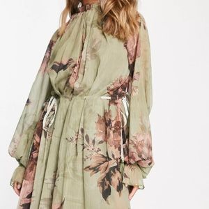 Midi Long Sleeve Party Dress